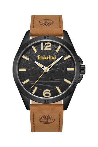 Leren Quartz Horloge - Bruin en Zwart