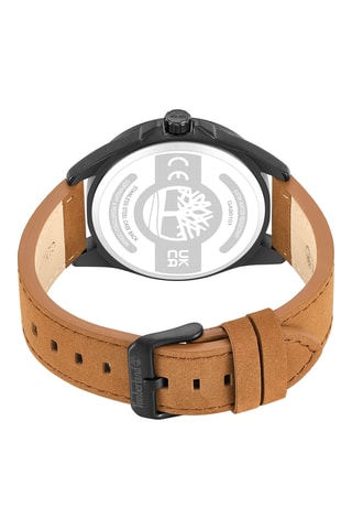 Leren Quartz Horloge - Bruin en Zwart