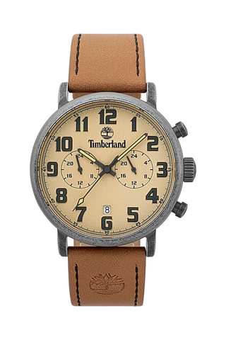 Leren Horloge - Bruin en Grijs