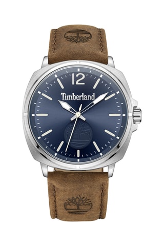 Leren Horloge - Bruin en Zilverkleurig