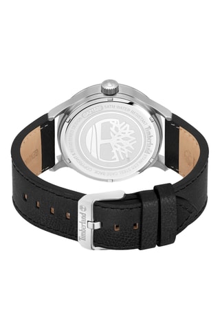 Leren Horloge - Zwart en Zilverkleurig