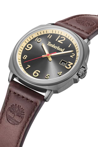 Leren Horloge - Bruin en Grijs