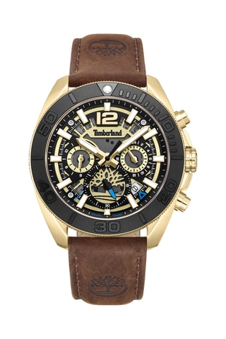 Leren Horloge - Chronograaf - Bruin en Zwart