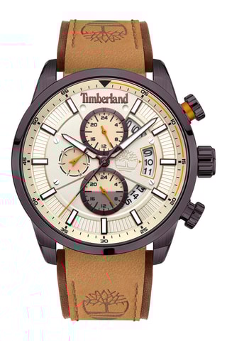 Leren Horloge - Chronograaf - Bruin en Zwart