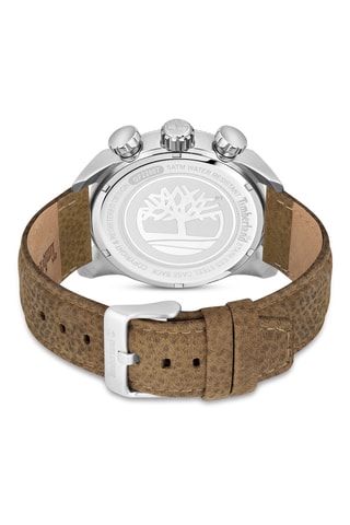 Leren Horloge - Chronograaf - Bruin en Zilverkleurig