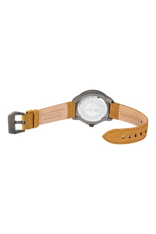 Leren Skeletonhorloge - Bruin en Grijs
