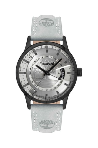 Leren Quartz Horloge Bergeron Grijs