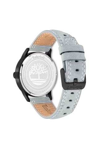 Leren Quartz Horloge Bergeron Grijs