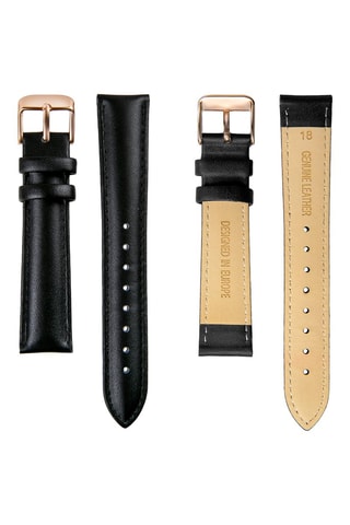 Relógio de quartzo em couro e diamante Adeline