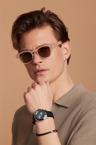 Óculos de sol polarizados unissexo Paradox - Categoria 3 - Bege e castanho