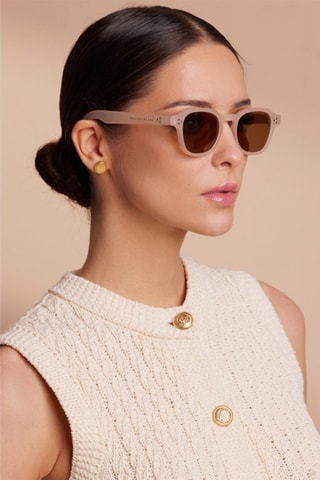 Óculos de sol polarizados unissexo Paradox - Categoria 3 - Bege e castanho