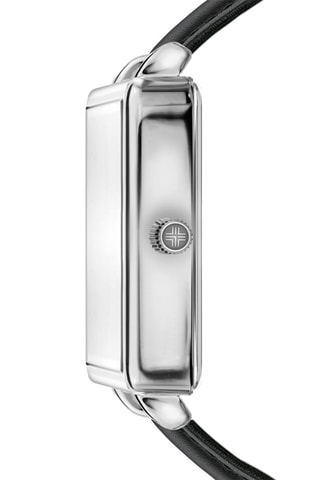 Relógio de quartzo em couro Morges - Preto e verde