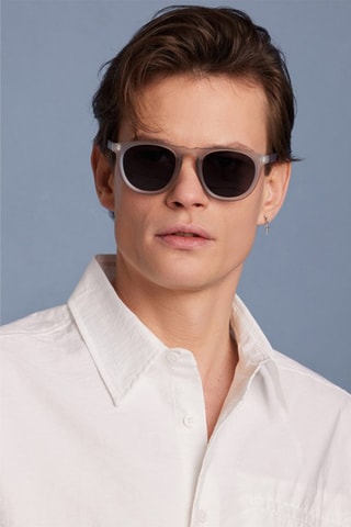 Óculos de sol unissexo Metropolitan - Categoria 3 - Preto e cinzento