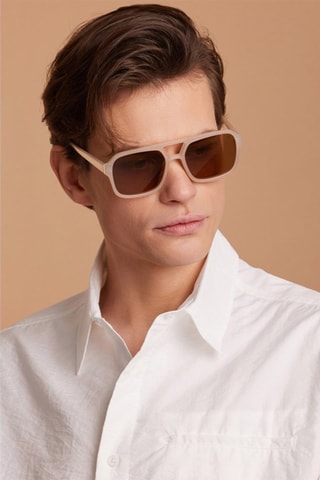 Óculos de sol polarizados unissexo Nebula - Categoria 3 - Bege e castanho