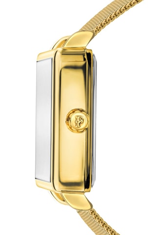 Relógio de quartzo em aço, madrepérola e diamante Marie