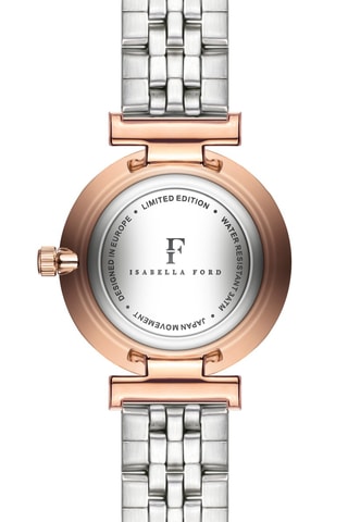 Coffret relógio de quartzo e bracelete em diamante Agnes