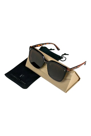 Óculos de sol polarizados mulher Fashionista -  - Castanho-escuro e amarelo-escuro