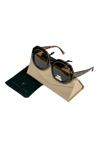 Óculos de sol polarizados mulher Glamour - Categoria 3 - Castanho-escuro e amarelo-escuro