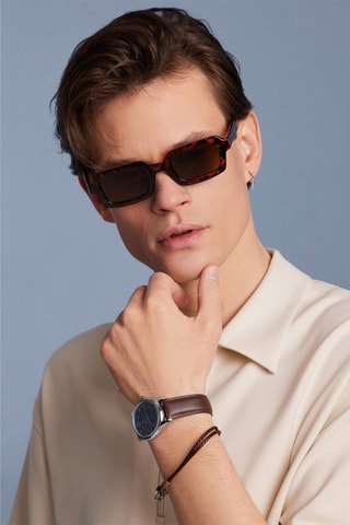 Óculos de sol polarizados unissexo Lunita - Categoria 3 - Castanho-escuro e amarelo-escuro