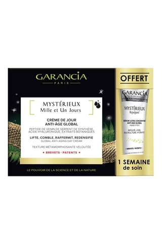 Duo crème de jour anti-âge global Mystérieux Mille et Un Jours et sérum ultra concentré anti-âge Mystérieux repulpant - 30 et 5 ml