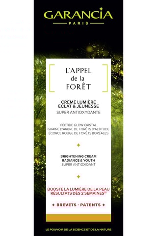 Crème Lumière Eclat & Jeunesse vegane L'Appel de la Forêt - 30 ml