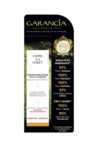 Sérum vegan Double Phase Eclat & Jeunesse L'Appel de La Forêt - 8 ml