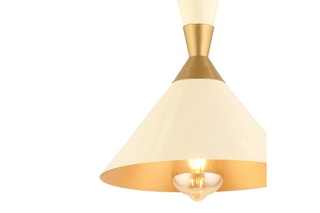 Suspension - Doré et jaune - 40 W