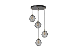 Suspension Merkür - Noir - 4 x 60 W