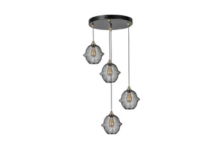 Suspension Merkür - Noir - 4 x 60 W