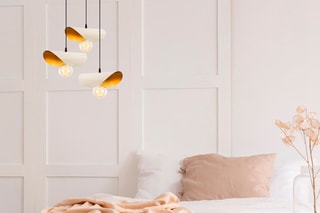 Suspension Sivani - Blanc et doré - 3 x 40 W