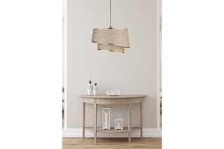 Suspension - Beige et doré - 40 W