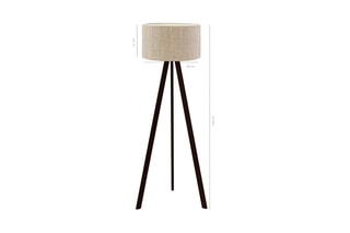 Lampadaire trépied Ayd - Beige - 60 W - 21 x 38 cm