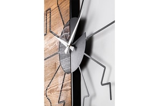 Horloge - 58 cm - Noir et naturel