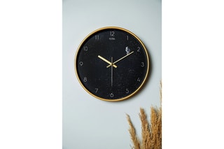 Horloge Inzuzy - 30 cm - Doré et noir