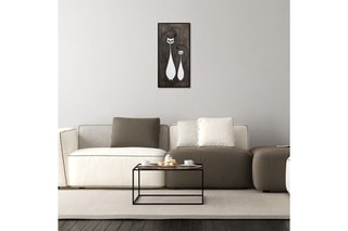 Tableau Cat Family - 29 x 59 cm