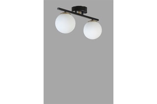 Plafonnier Yeni Can 2 - Noir et blanc - 2 x 60 W