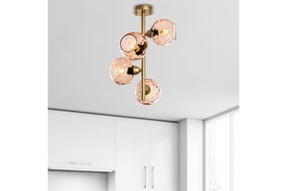 Plafonnier Benek - Rose - 4 x 40 W