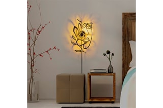 Applique murale Flower Faced - Noir - 40 W