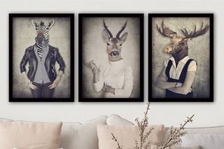 3 tableaux - 35 x 45 cm