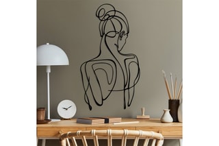 Décoration murale Sorella - 34 x 61 cm - Noir