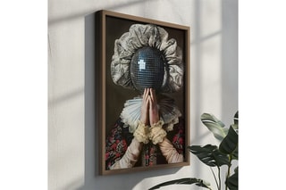 Peinture décorative encadrée en MDF Yves2 - 35 x 47 cm