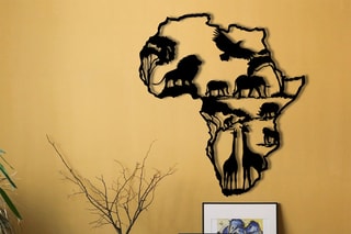 Décoration murale African 2 - Noir - 52 x 57 cm
