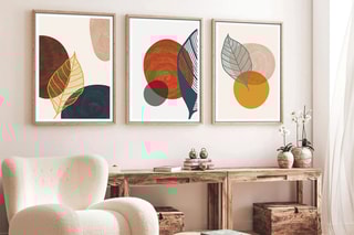 3 tableaux en bois - 30 x 40  cm -
