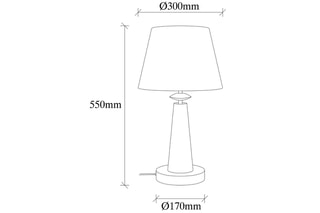 Lampe à poser Pardo - Doré et blanc