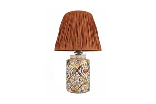 Lampe à poser en céramique - Marron - 40 W