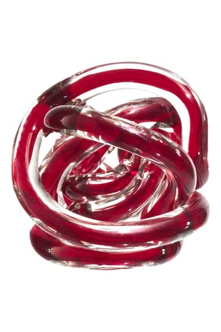 Nœud de l'amour en verre - 8 cm