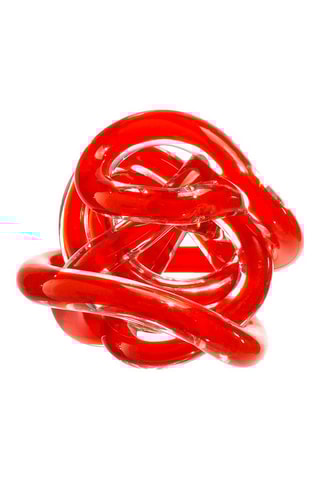 Nœud de l'amour en verre - 8 cm
