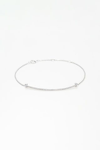 Armband Ligne de Diamants Witgoud en Diamanten