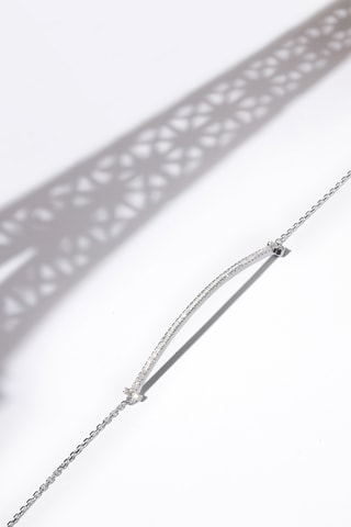 Armband Ligne de Diamants Witgoud en Diamanten
