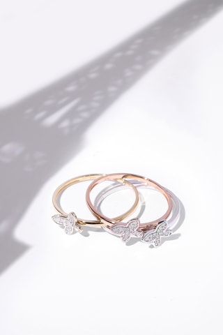 Ring Valpaiso  Witgoud, Geelgoud, Roségoud en Diamanten 0,19 Karaat/30